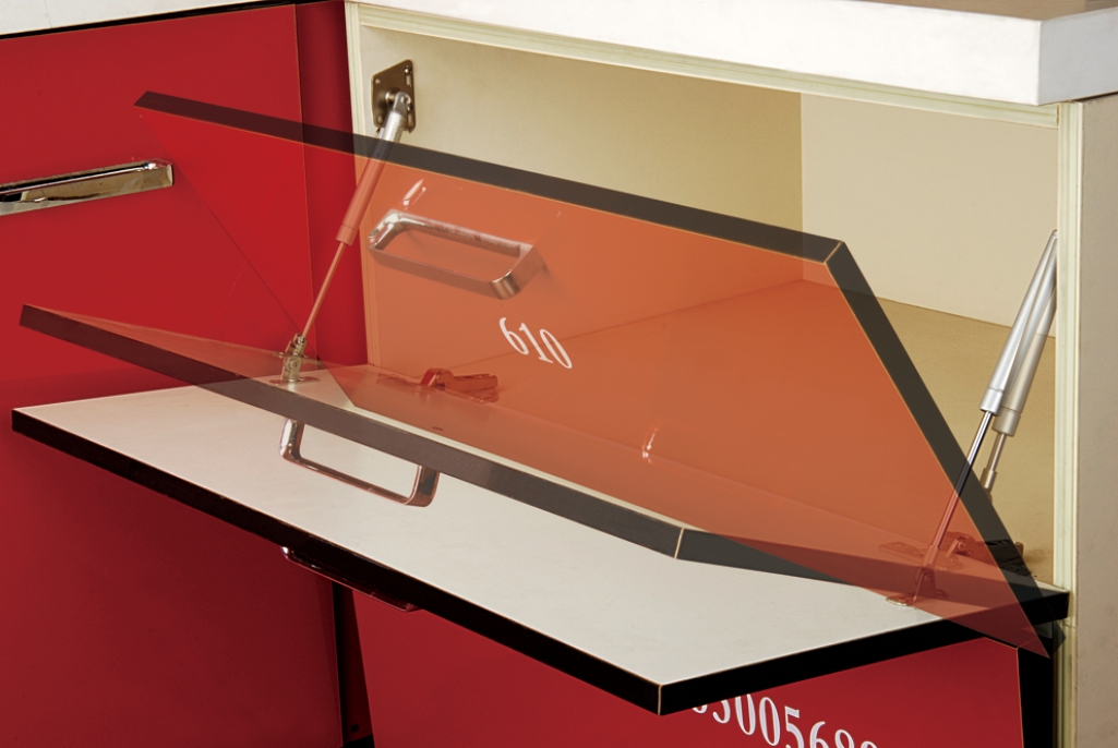 緩沖下翻氣動支撐桿YS610圖/效果圖