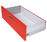 帶雙層加高板騎馬抽,抽屜滑軌